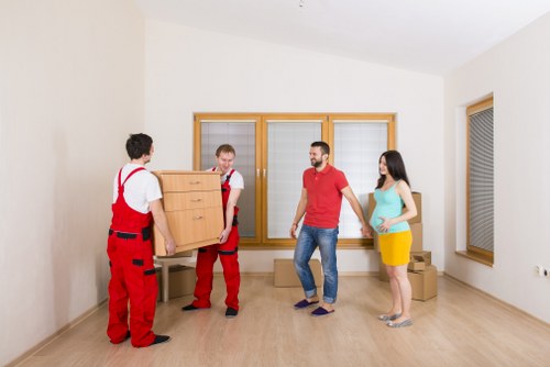 Mansfield removalist team transporting furniture